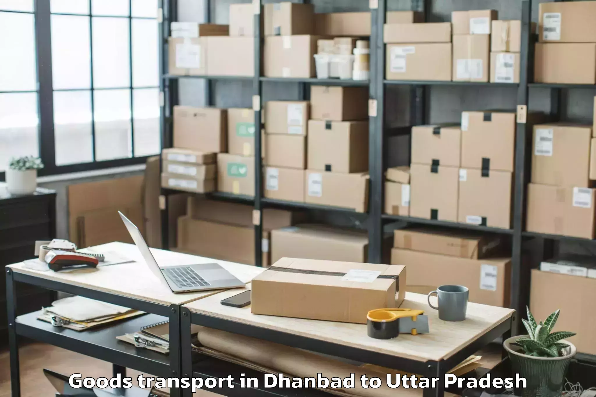 Hassle-Free Dhanbad to Gorakhpur Goods Transport